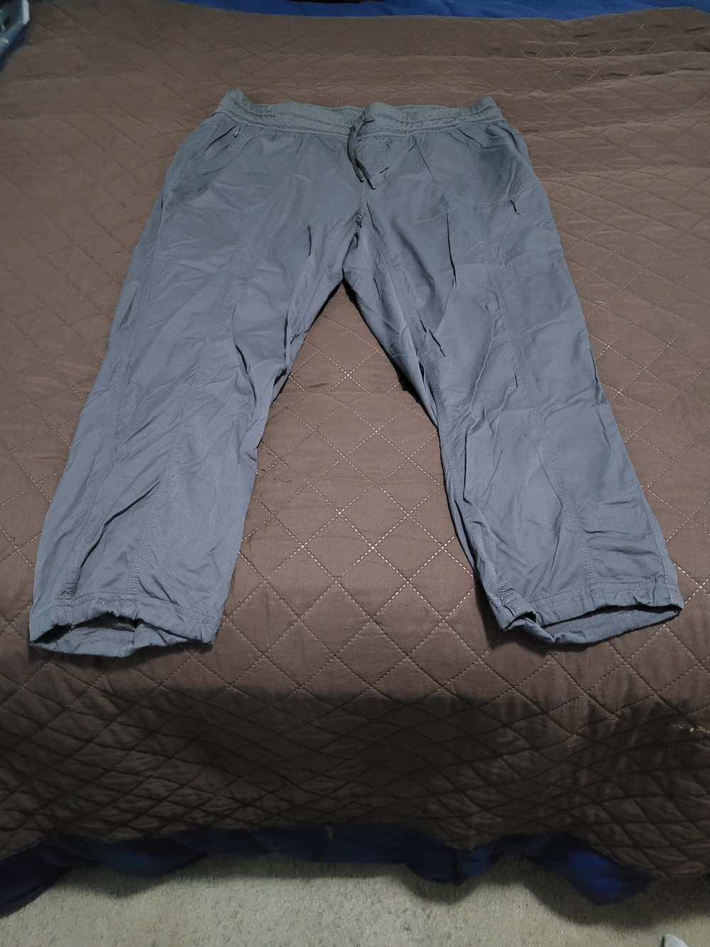 The North Face Aphrodite Cropped Jogger Capri Pants Gray Trail Athleisure